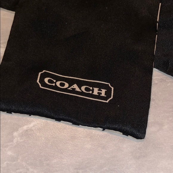 Coach 100% Silk scarf - Black & White Signature - Picture 2 of 5